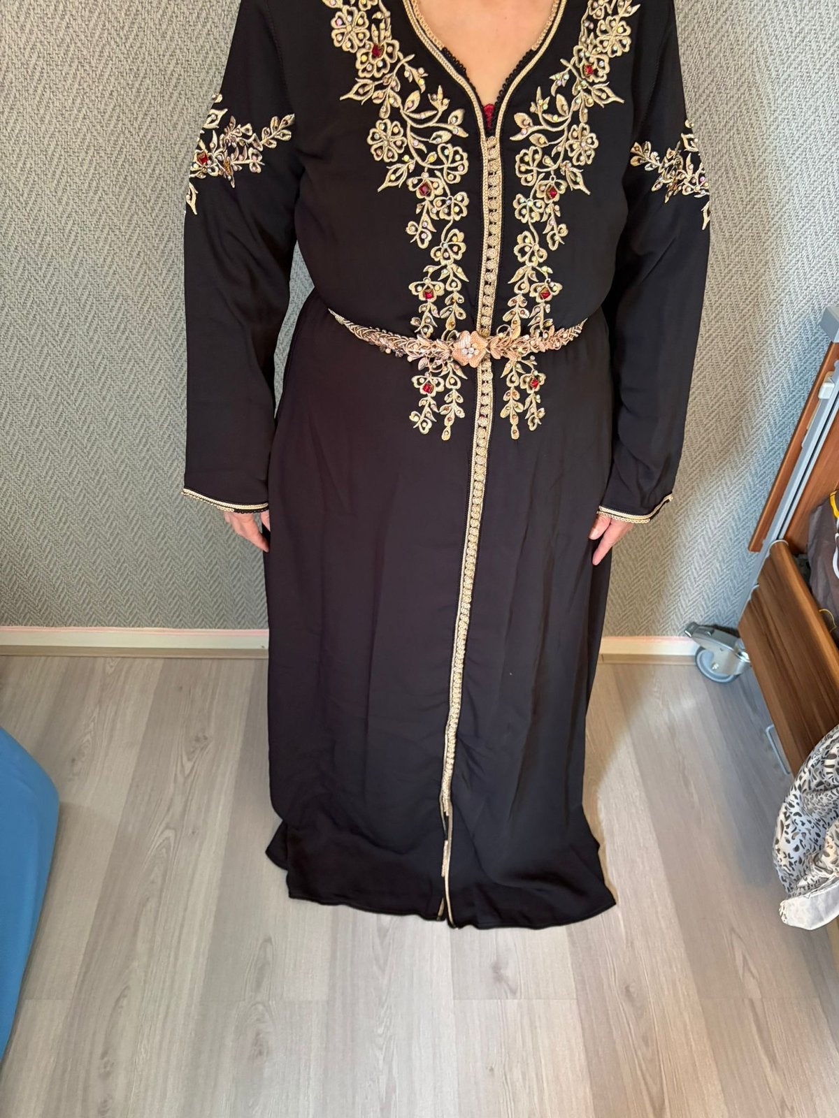 kaftan, Kleding | Dames, Gelegenheidskleding, Overige typen, Zwart, Zo goed als nieuw, Ophalen