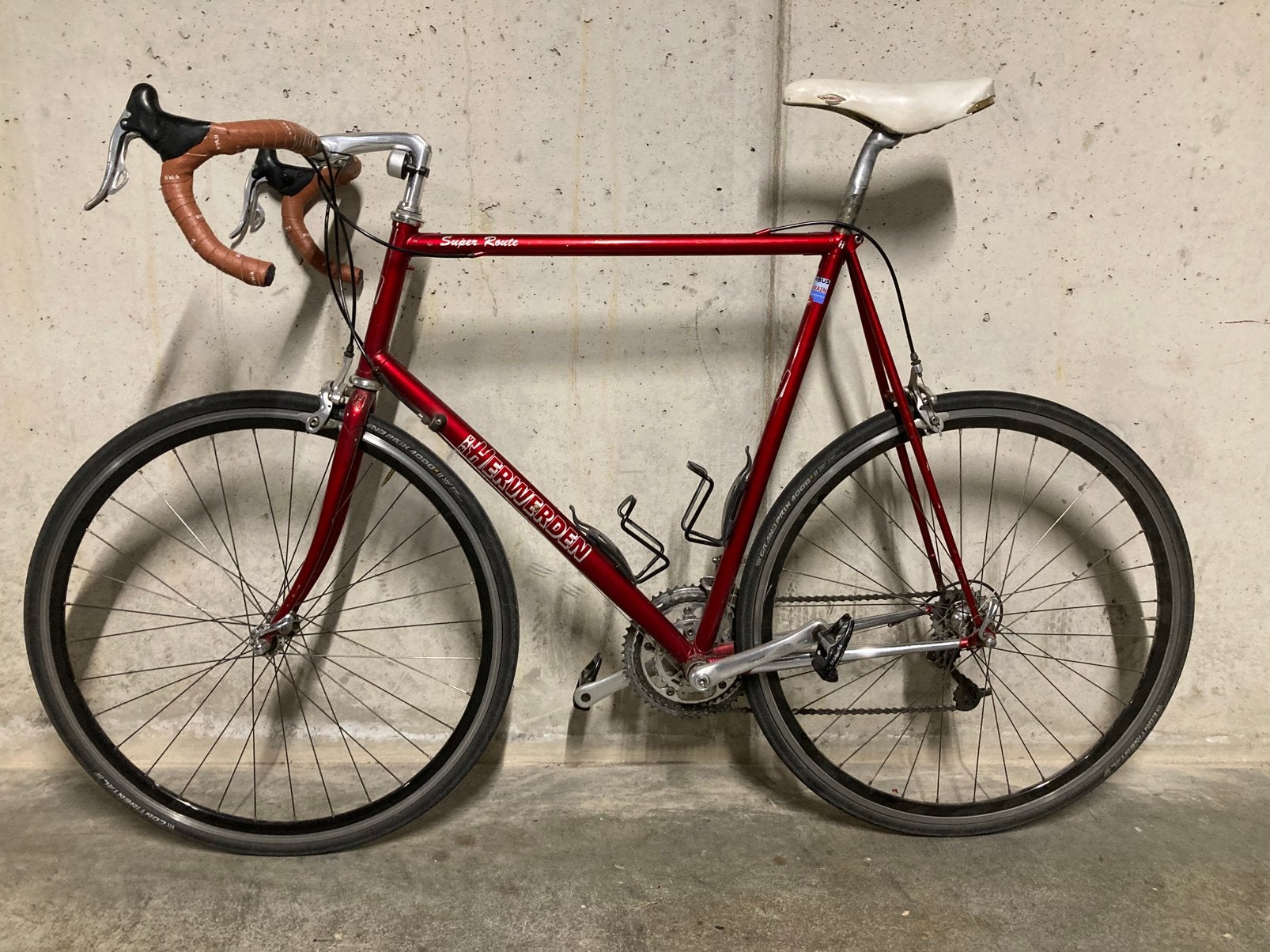 Van Herwerden Super Route vintage racefiets, Staal, Zo goed als nieuw, 57 tot 61 cm, Meer dan 20 versnellingen