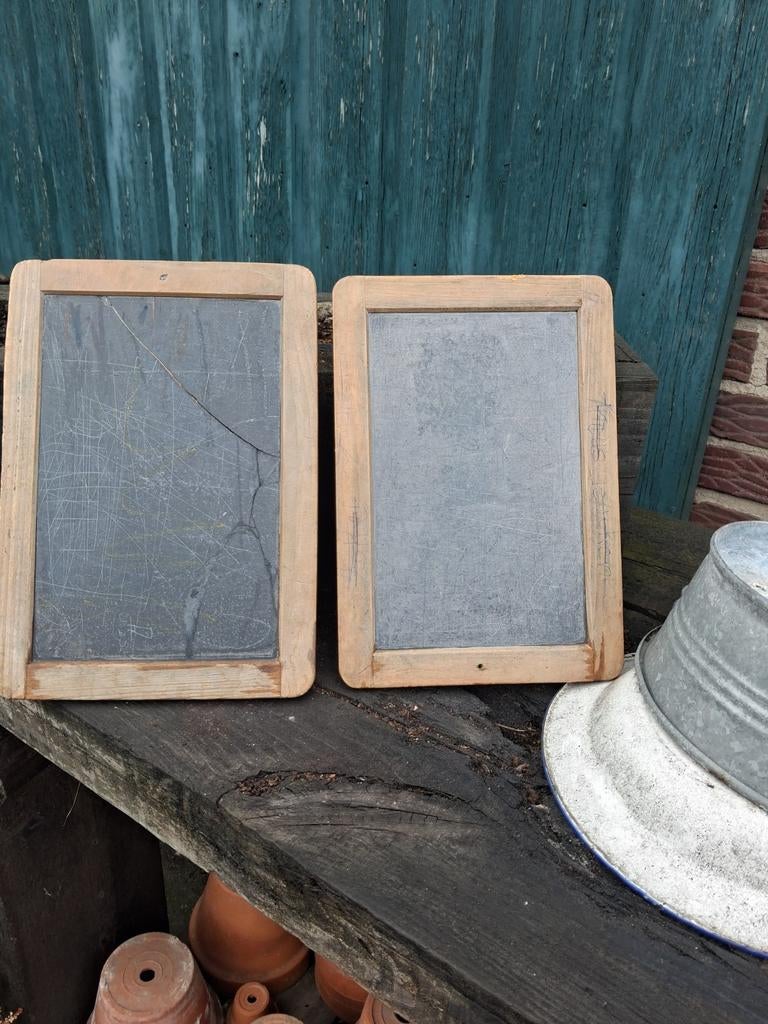 Vintage school lei - 2 stuks, Antiek en Kunst, Antiek | Overige Antiek, Ophalen of Verzenden