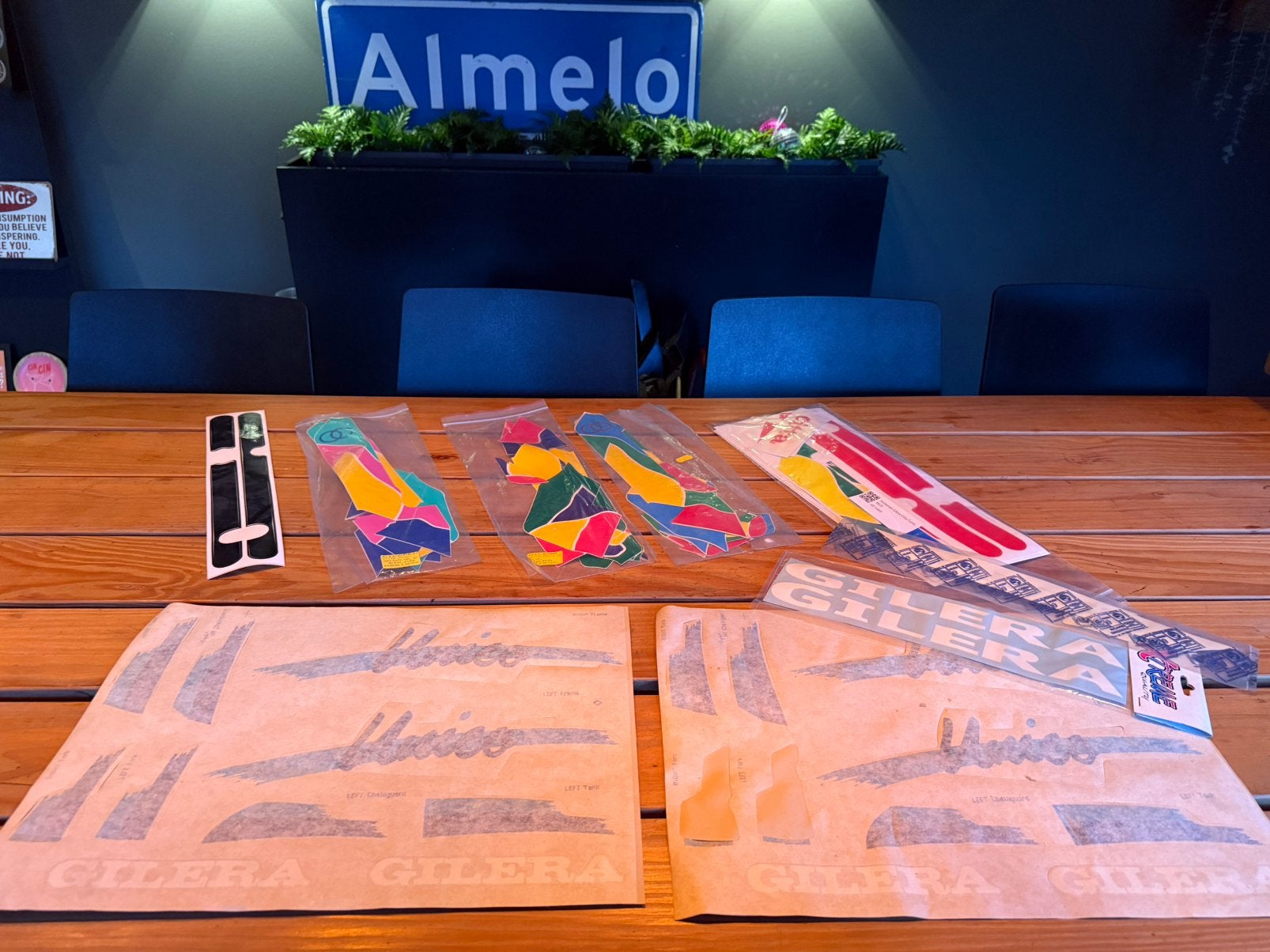 Diverse stickers voor gilera citta, Fietsen en Brommers, Ophalen of Verzenden, Zo goed als nieuw