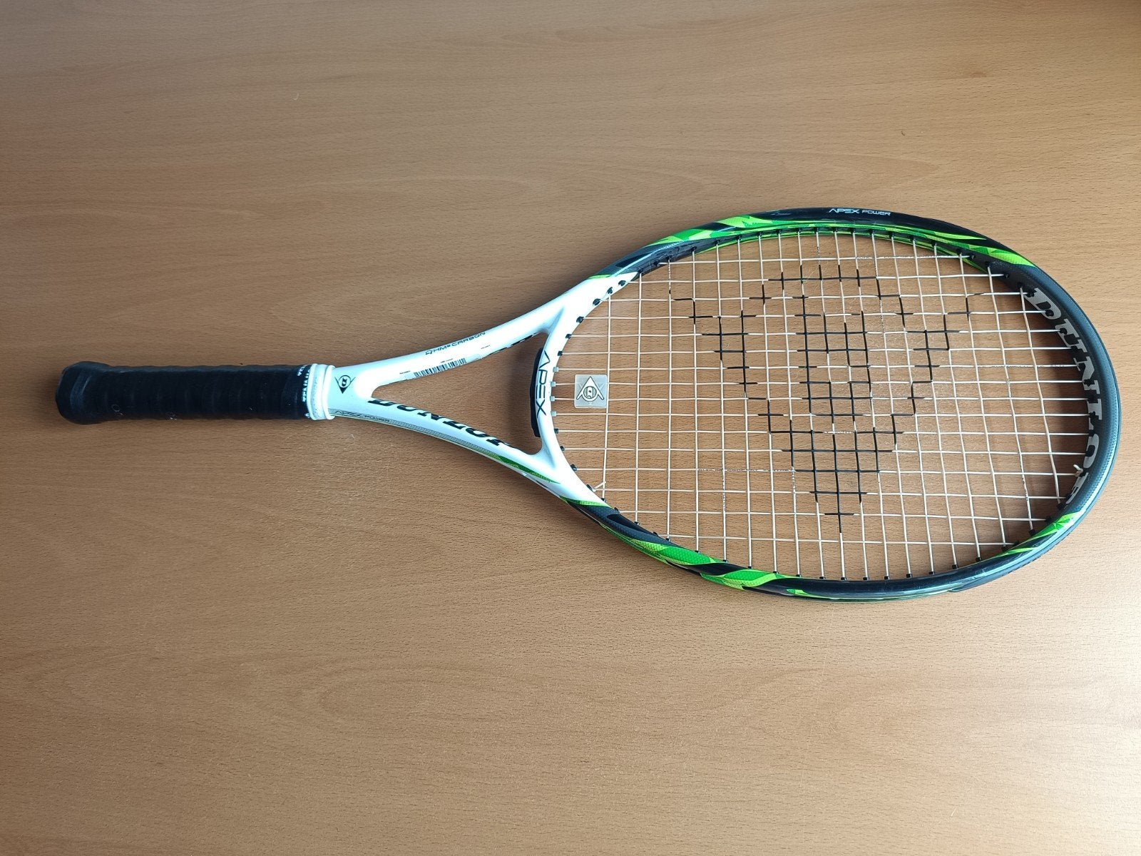 dunlop apex power  tennisracket gripmaat 3 carbon, Gebruikt, Ophalen of Verzenden, Racket, L3
