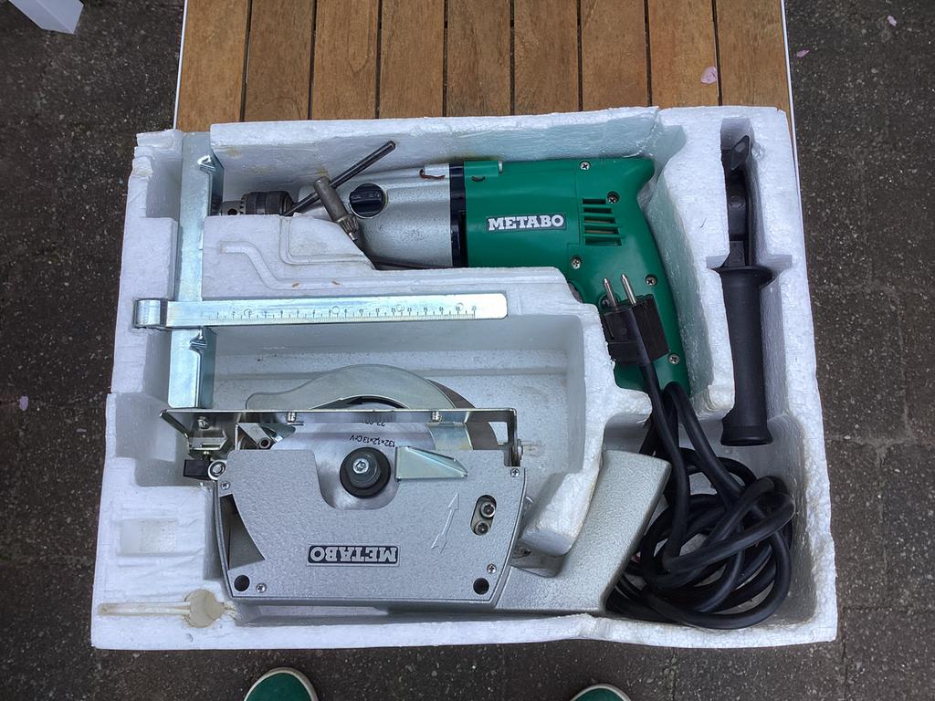 Metabo Multitool (klopboormachine & handcircelzaag), Ophalen of Verzenden, Zo goed als nieuw, Minder dan 600 watt, Overige typen