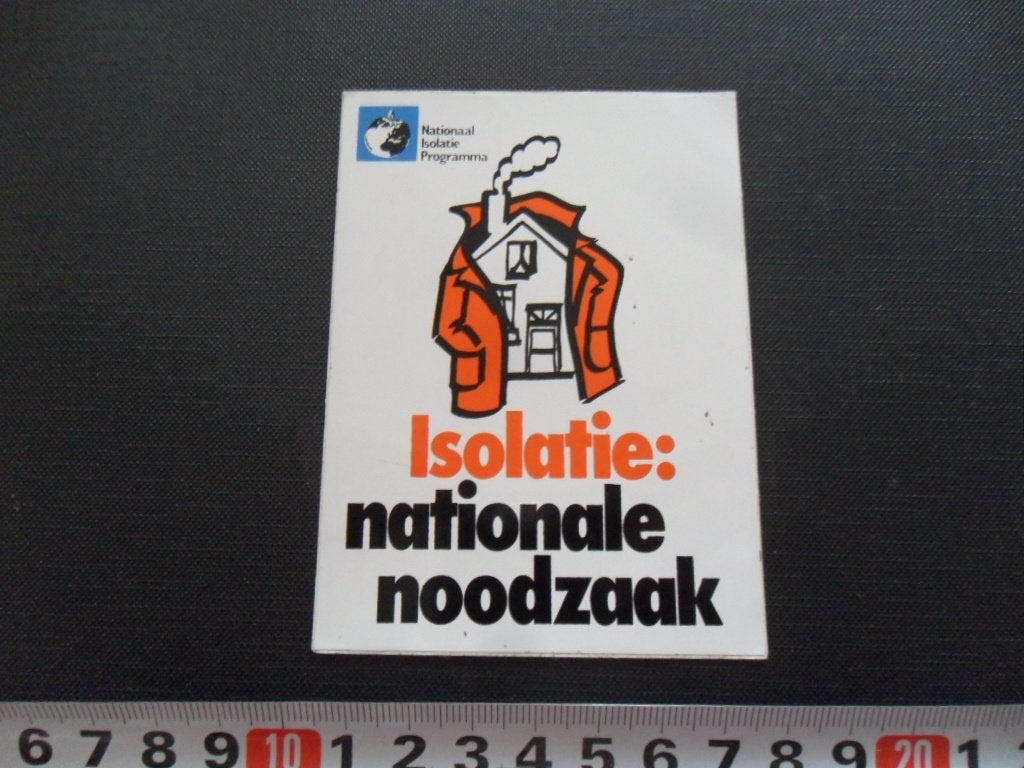 sticker Isolatie: Nationale Noodzaak *, Ophalen of Verzenden, Zo goed als nieuw