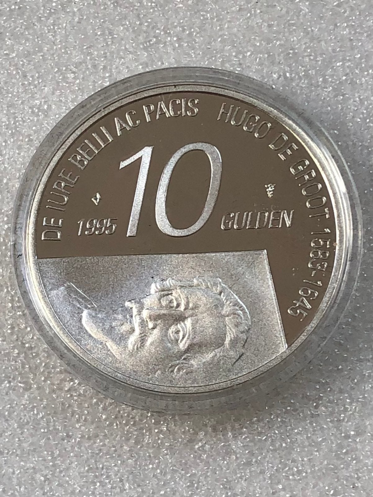 10 gulden 1995, zilver, Hugo de Groot, proof., Verzenden, Koningin Beatrix, Zilver, Losse munt
