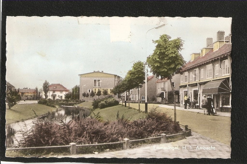 Hendrik Ido Ambacht, Emmasingel, Ophalen of Verzenden, 1940 tot 1960, Gelopen, Zuid-Holland