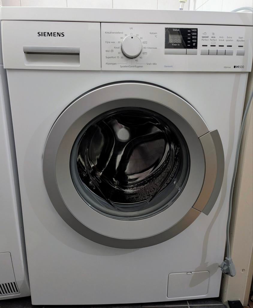 Siemens WM14Q363NL iSensoric 500 7KG., Ophalen, Gebruikt, Minder dan 85 cm, Handwasprogramma