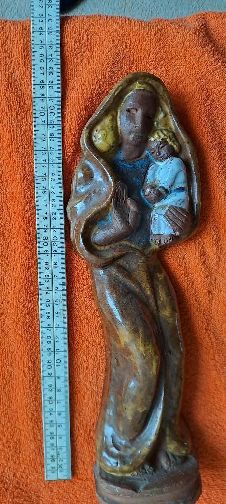 religie Mariabeeld met kind      Tegelsche Keramiek, Antiek en Kunst, Ophalen of Verzenden