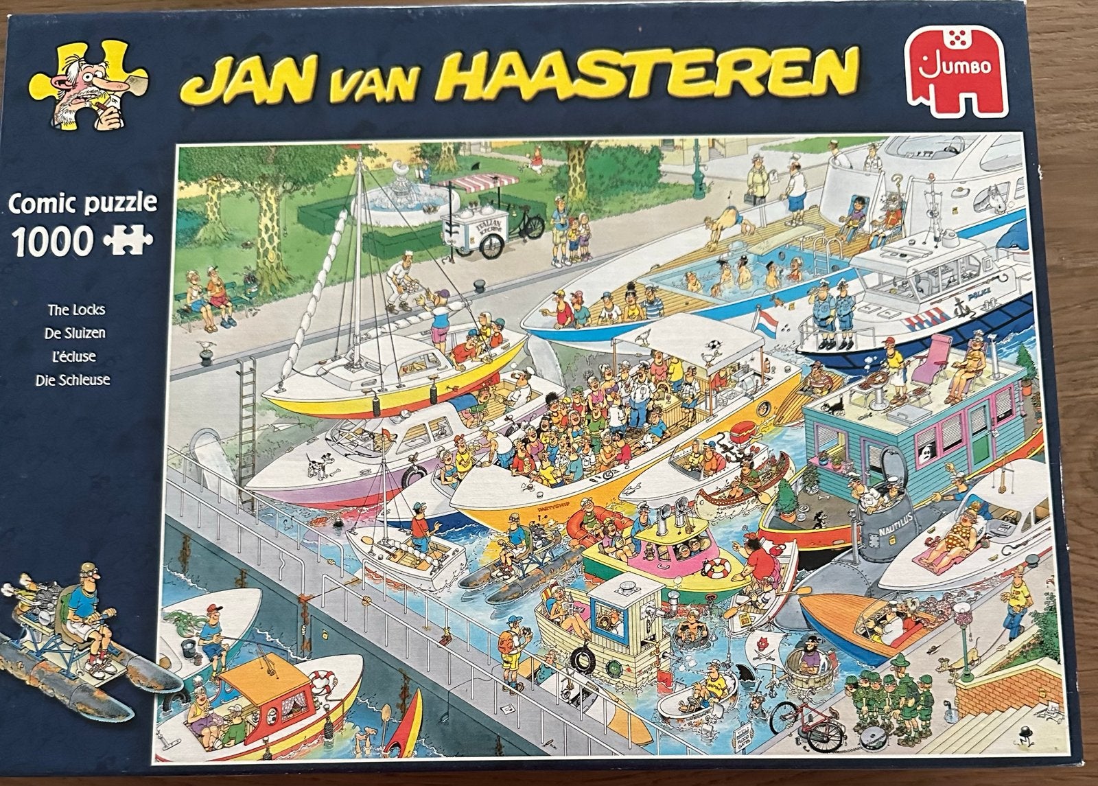 Jan van Haasteren De Sluizen 1000 stukjes puzzel, Ophalen of Verzenden, Zo goed als nieuw