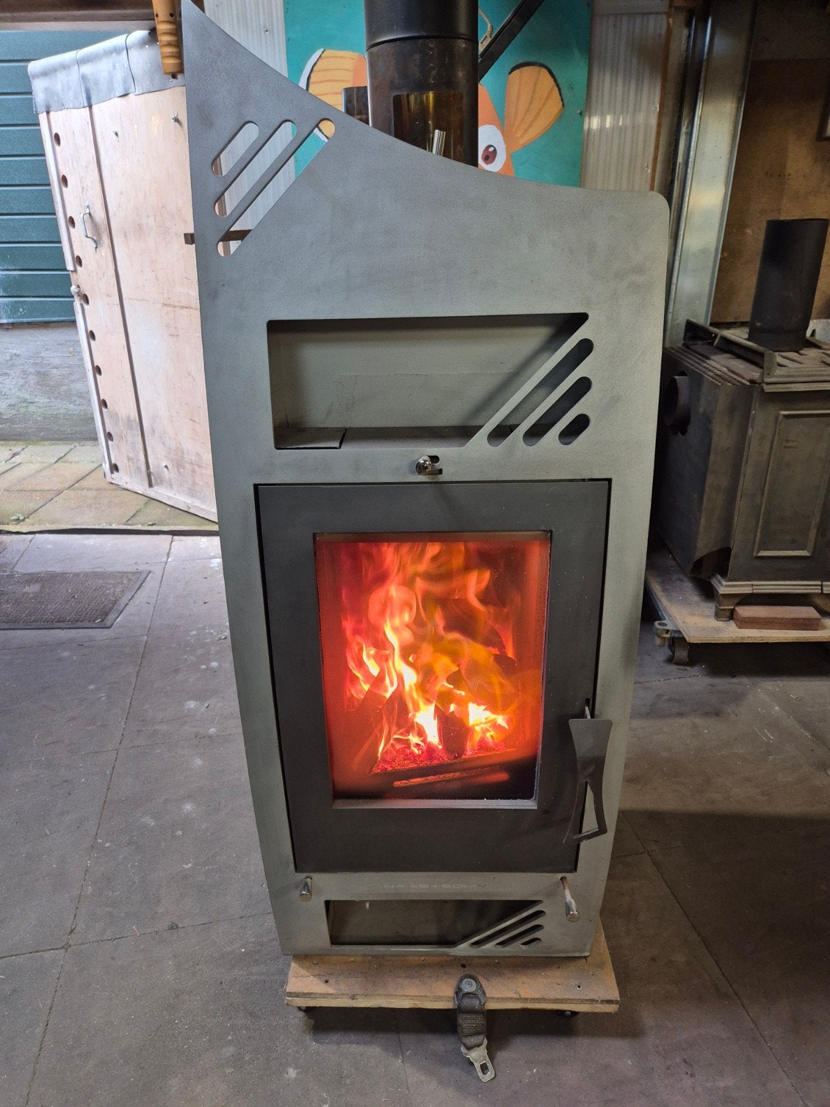 Degelijke Houtkachel 7 KW, Ophalen, Gebruikt, Hout, Houtkachel