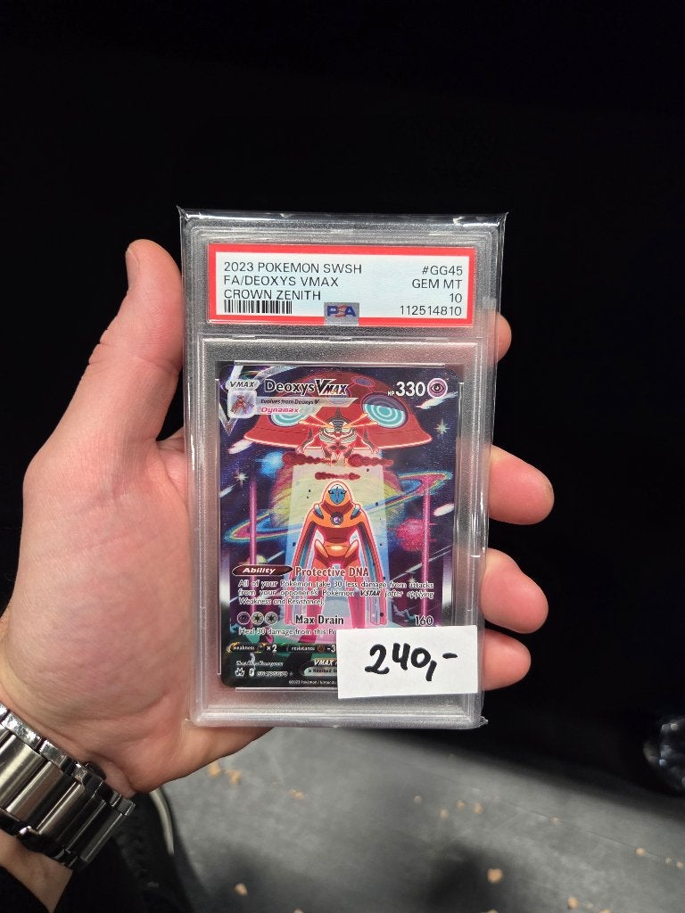 Pokemon deoxys vmax gg45 psa 10, Ophalen of Verzenden, Zo goed als nieuw