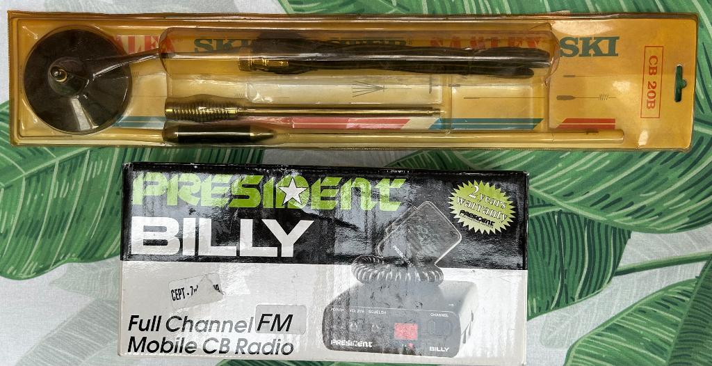 President Billy CB Radio + magneetantenne compleet, Telecommunicatie, Zenders en Ontvangers, President, Zender en Ontvanger, Ophalen of Verzenden