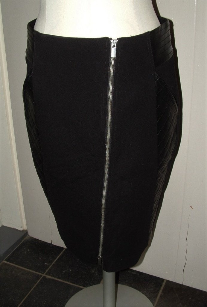 St. Supertrash Sophie kokerrok stretch skirt maat M = 38, Maat 38/40 (M), Supertrash, Zwart, Ophalen of Verzenden