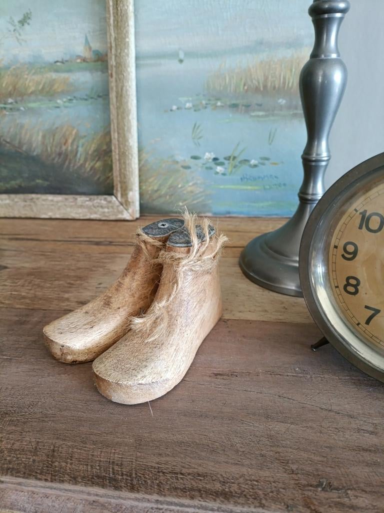 Leuke oude houten schoentjes / leesten kindermaat, Ophalen of Verzenden