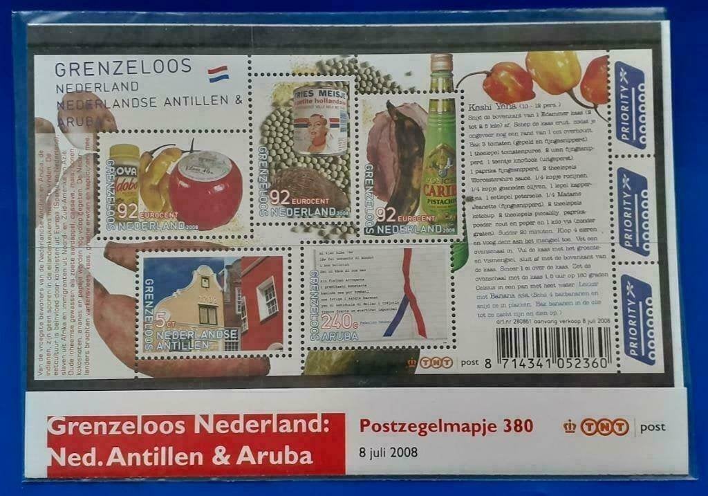 Postzegelmapje 380 - Grenzeloos Ned. Antillen & Aruba - 2008, Verzenden, Na 1940, Postfris