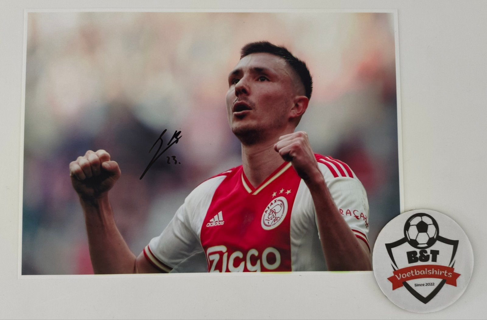 Gesigneerde foto Steven Berghuis (Ajax), Verzenden, ., Zo goed als nieuw, .