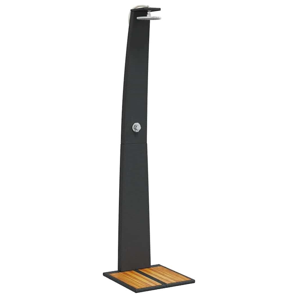 Tuindouche buitendouche poly rattan zwart GRATIS BEZORGD!, Verzenden, Overige typen, Nieuw, Nvt