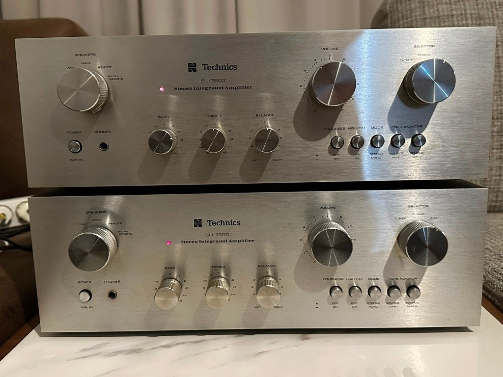 Technics SU-7600 Stereo Versterker – Vintage HiFi – Zilver, Overige merken, Ophalen of Verzenden, Zo goed als nieuw, 60 tot 120 watt
