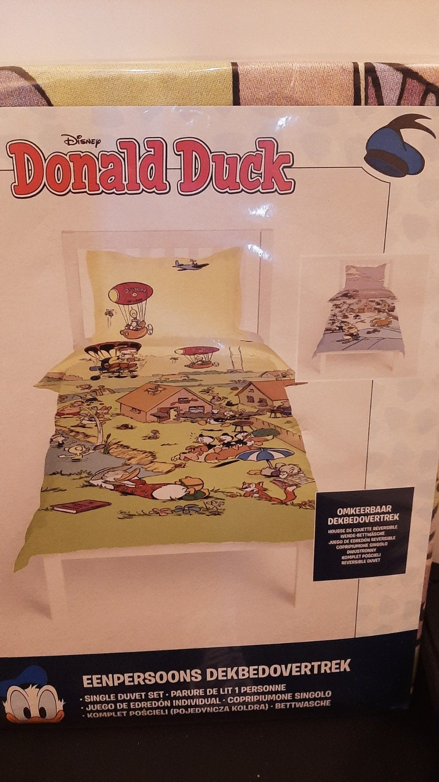 Donald Duck Dekbedovertrek, Ophalen, Nieuw, Eenpersoons, Dekbedovertrek