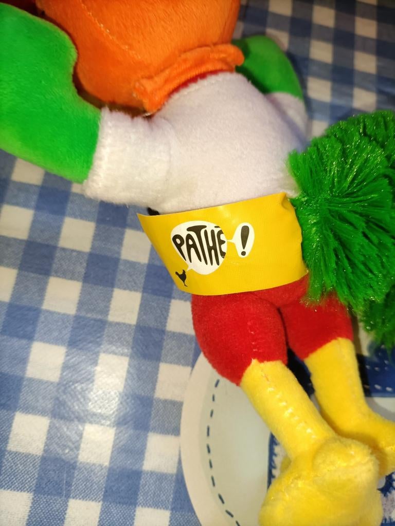 Pathé bioscoop haan knuffel 23 cm groot, Ophalen of Verzenden, Zo goed als nieuw, Overige typen