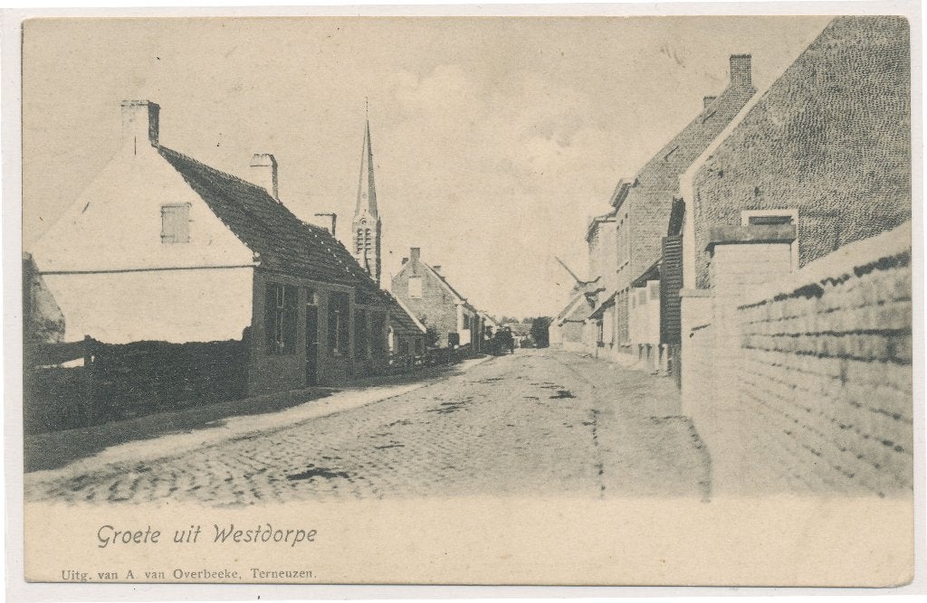 Westdorpe (ZL) - Groete Uit, Ophalen of Verzenden, Voor 1920, Ongelopen, Zeeland