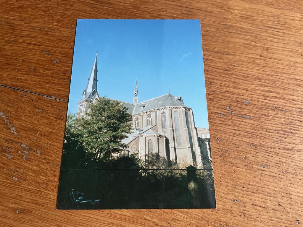 C2990 Oudewater kerk, Ophalen of Verzenden, Voor 1940, Zo goed als nieuw