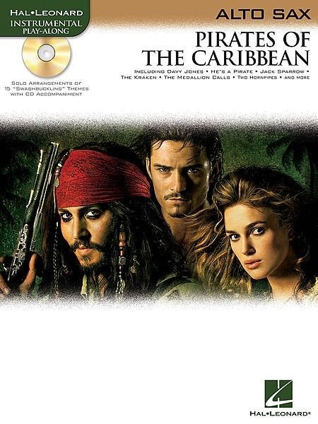 Altsaxofoon: Pirates of The Caribbean + cd-alto sax, Muziek en Instrumenten, Bladmuziek, Gebruikt, Filmmuziek en Soundtracks, Saxofoon