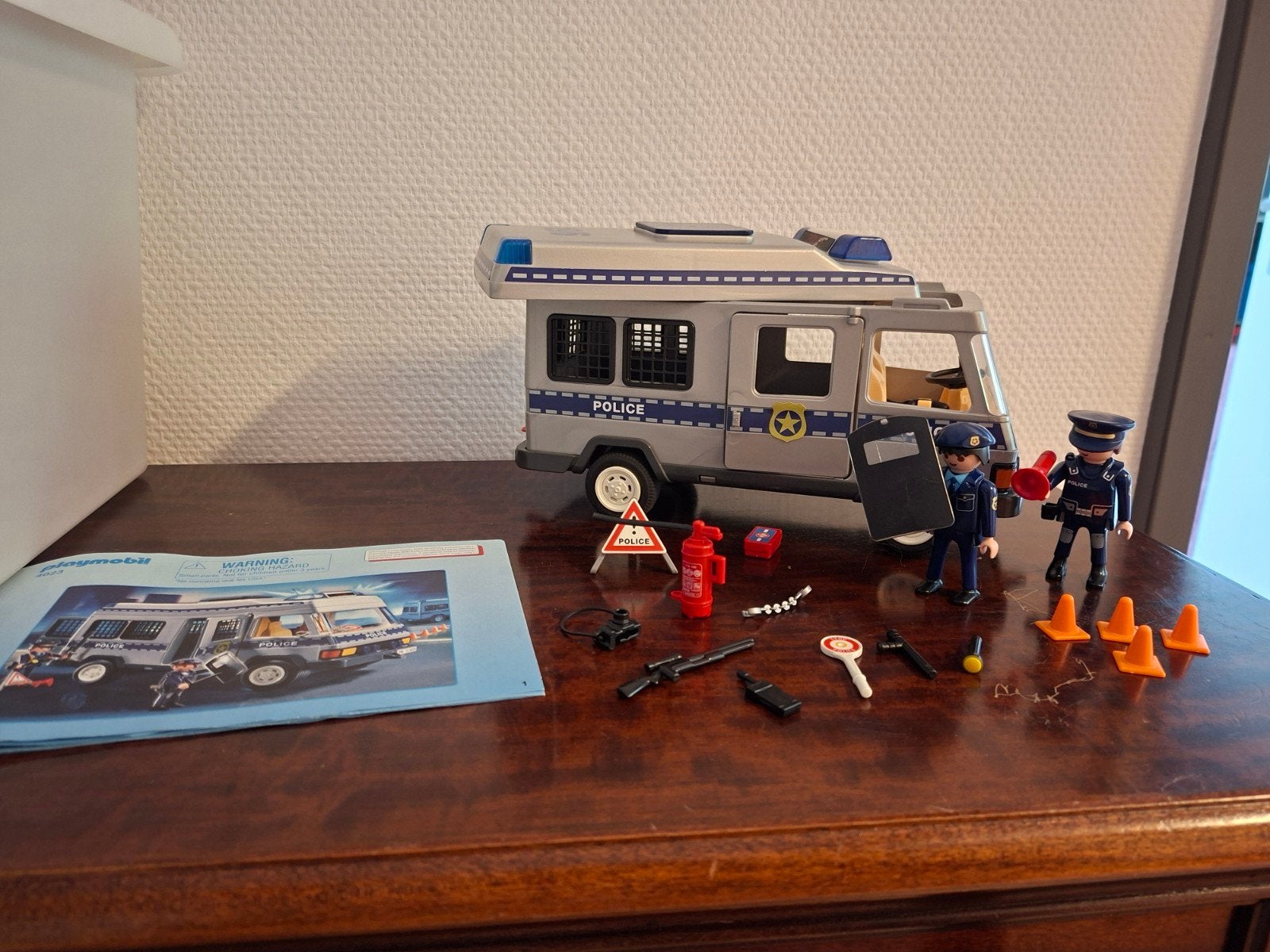 Playmobil Politiebus en brandweerset, Ophalen, Gebruikt, Complete set, Voertuig