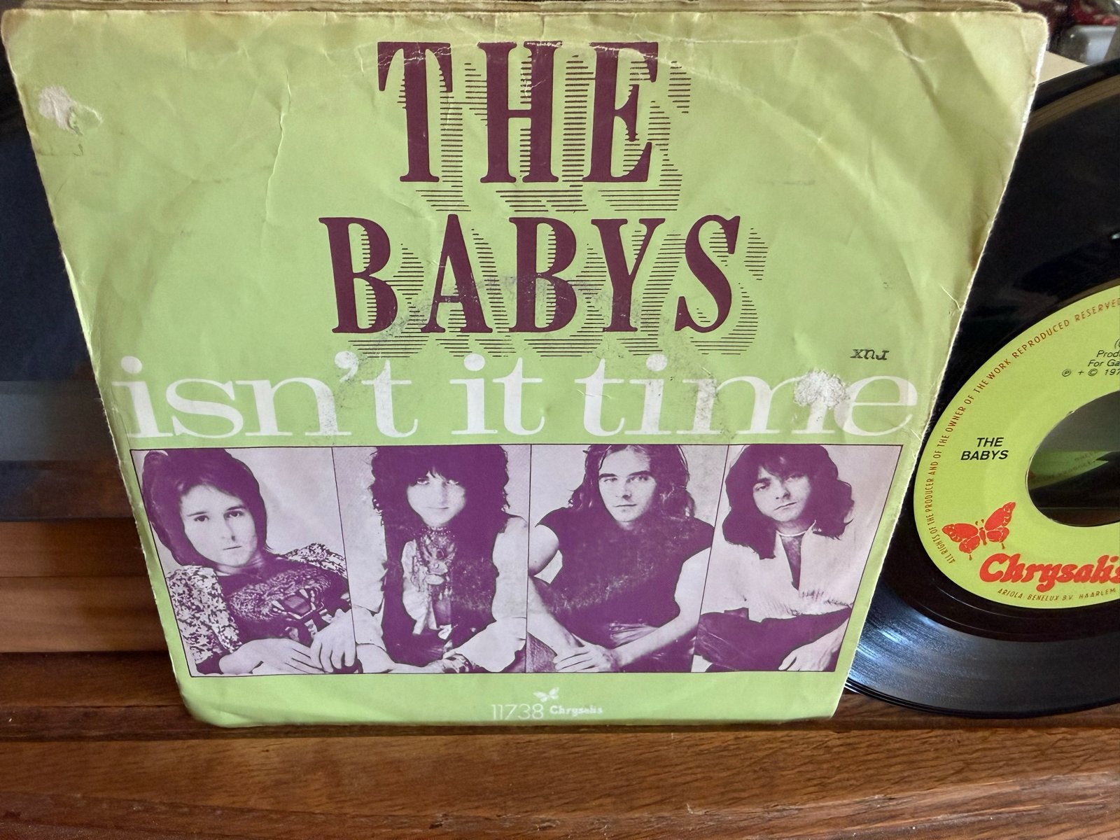 The Babys - Isn't It Time (Vinyl Single), Cd's en Dvd's, Originele persing, 7 inch, Ophalen of Verzenden, Zo goed als nieuw