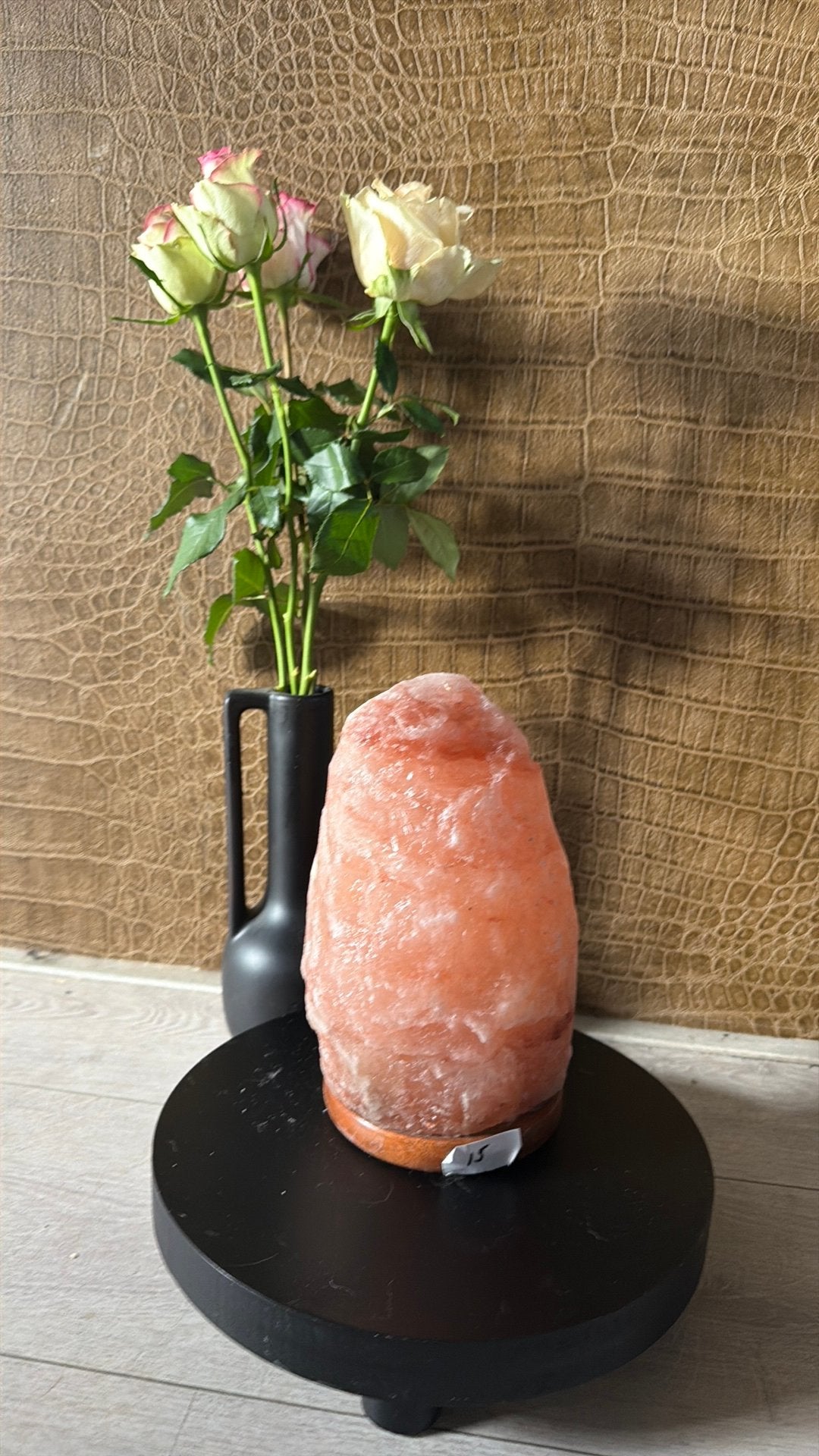 Zoutlamp meerdere varianten wit /zwart / oranje, Ophalen of Verzenden, Mineraal
