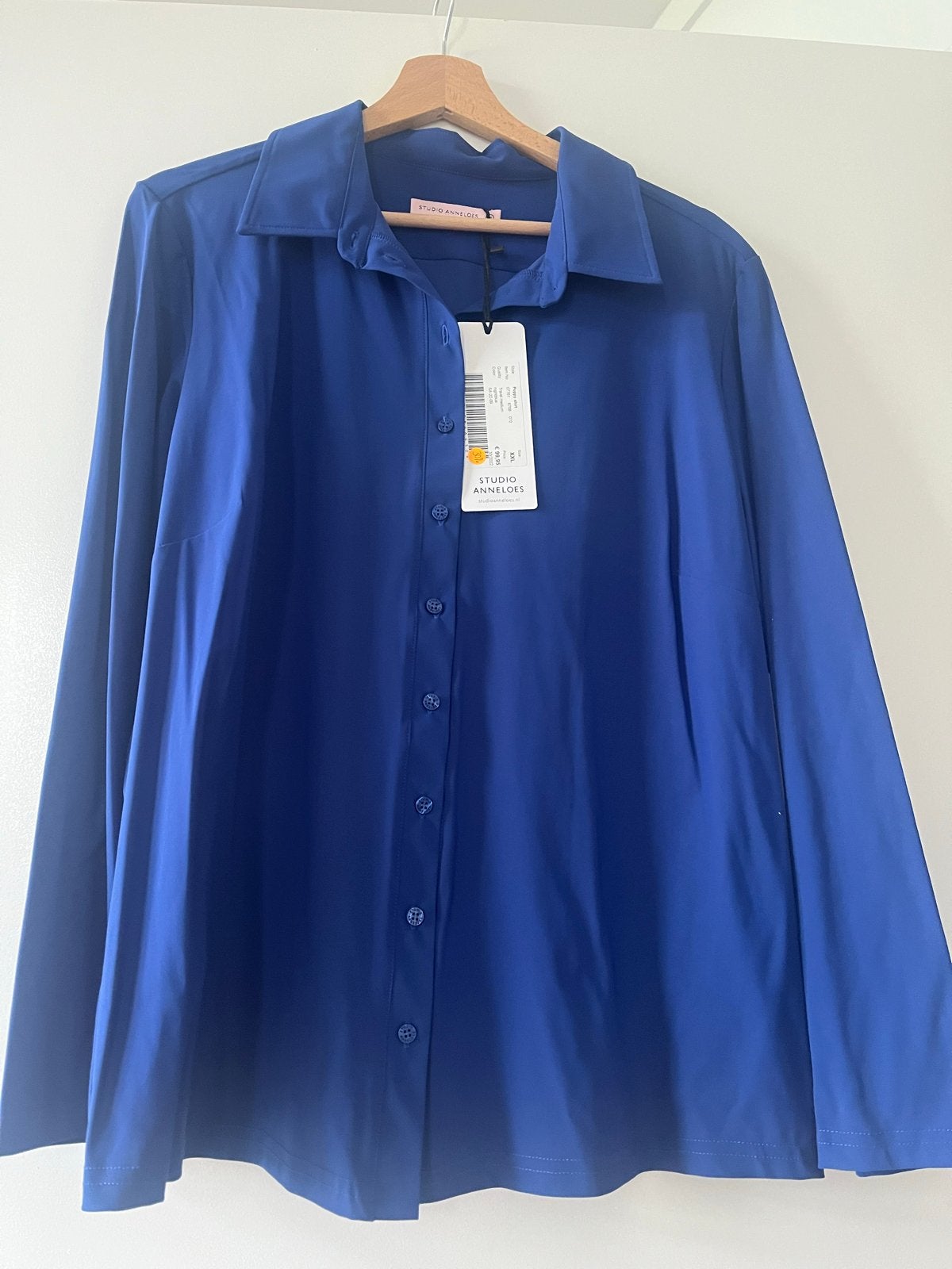 Studio Anneloes Poppy Shirt - Kobaltblauw - Maat XXL, Ophalen of Verzenden, Nieuw, Maat 46/48 (XL) of groter, Blauw