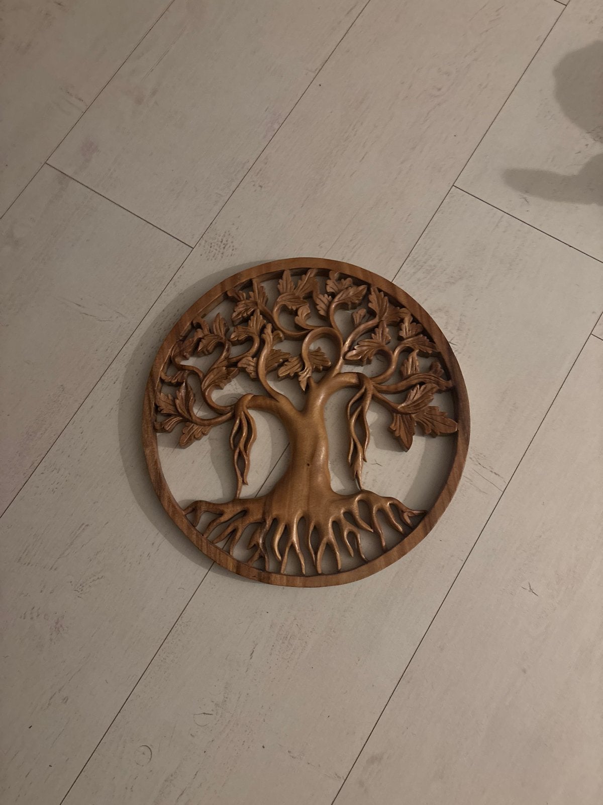 Houten Levensboom Wanddecoratie - Handgemaakt, Huis en Inrichting, Woonaccessoires | Wanddecoraties, Ophalen, Hout, Zo goed als nieuw