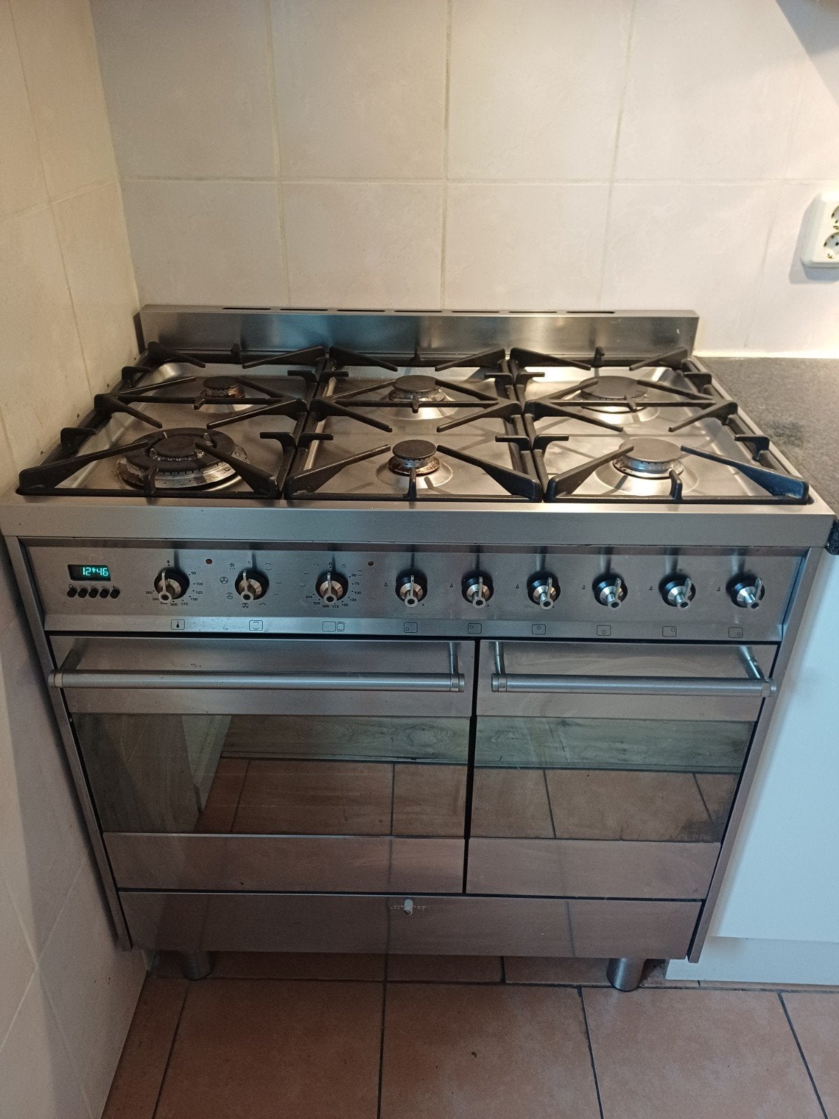 Smeg gasfornuis met dubbele oven - Beschikbaar eind augustus, Ophalen, Gebruikt, 60 cm of meer, Gas