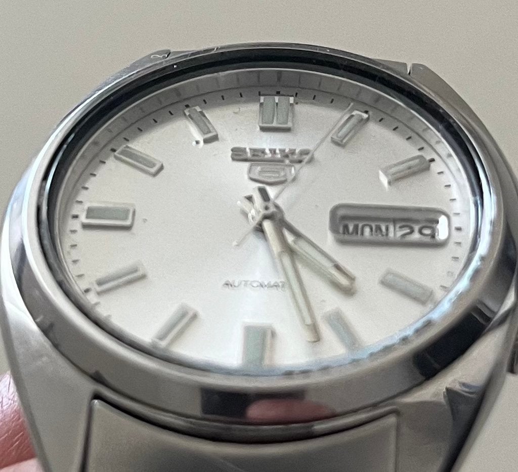 Seiko 5 automaat 7S26 0480 zilver, Sieraden, Tassen en Uiterlijk, Horloges | Heren, Gebruikt, Staal, Polshorloge, Ophalen of Verzenden