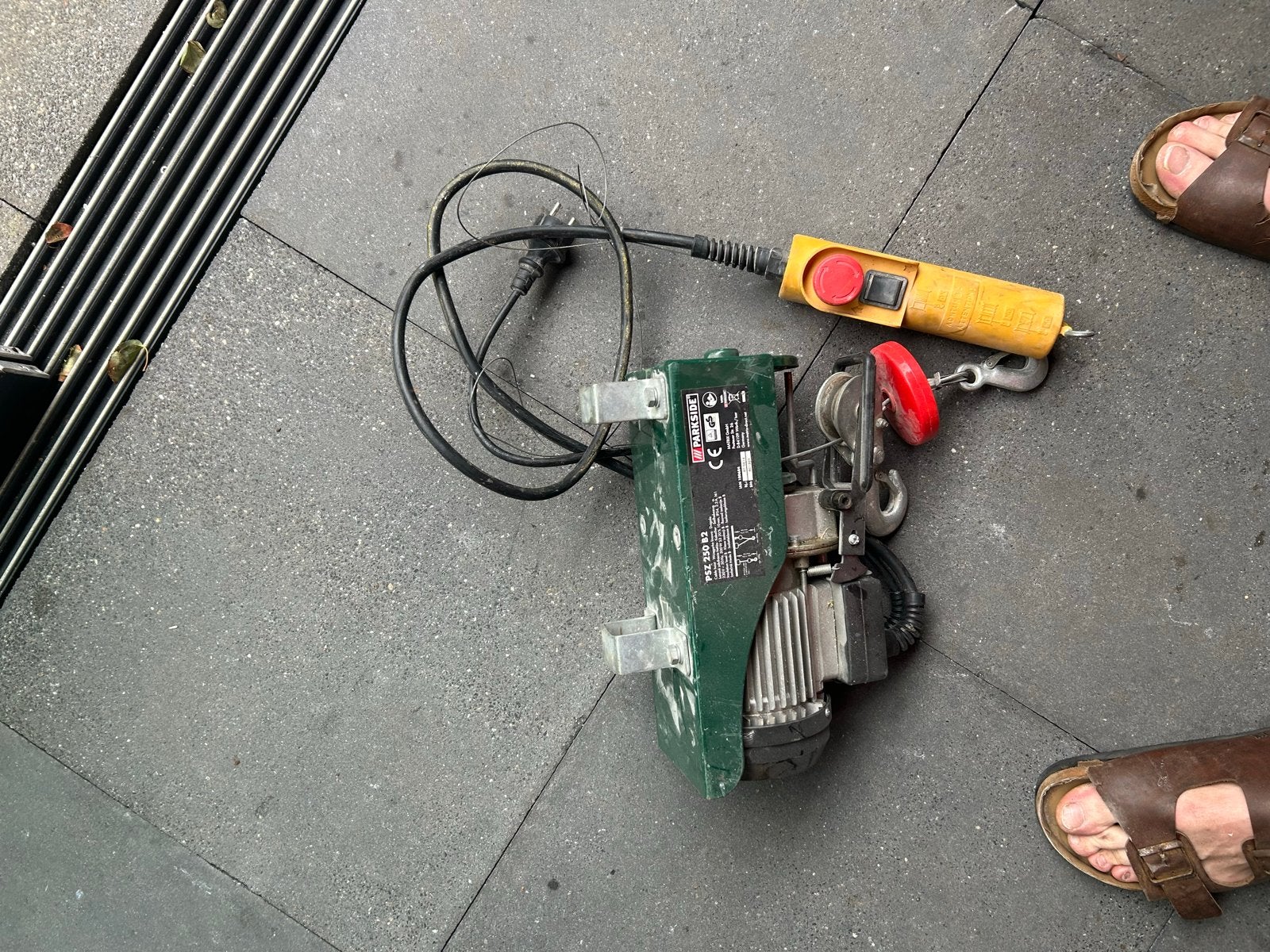 Elektrische lier Parkside PSZ 250 B2 - Gebruikt, Ophalen of Verzenden, Gebruikt, Elektrisch