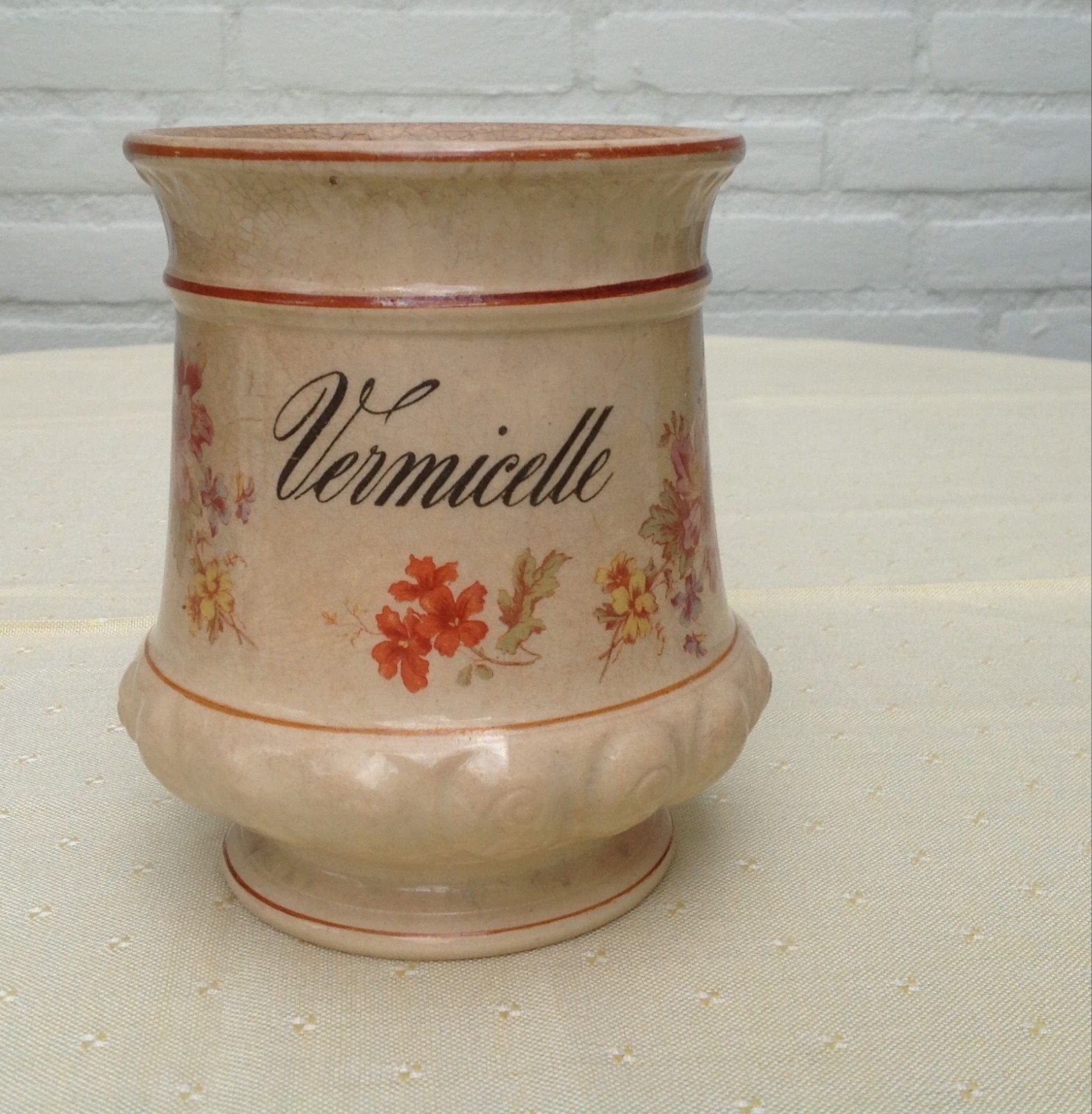 Antieke Vermicelli Pot - Perfect voor Verzamelaars, Ophalen of Verzenden