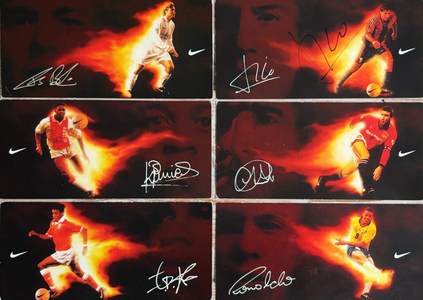 6 Spelerskaarten NIKE  - 1996 - zeldzaam, Verzamelen, Ophalen of Verzenden, Zo goed als nieuw, Feyenoord, Spelerskaart