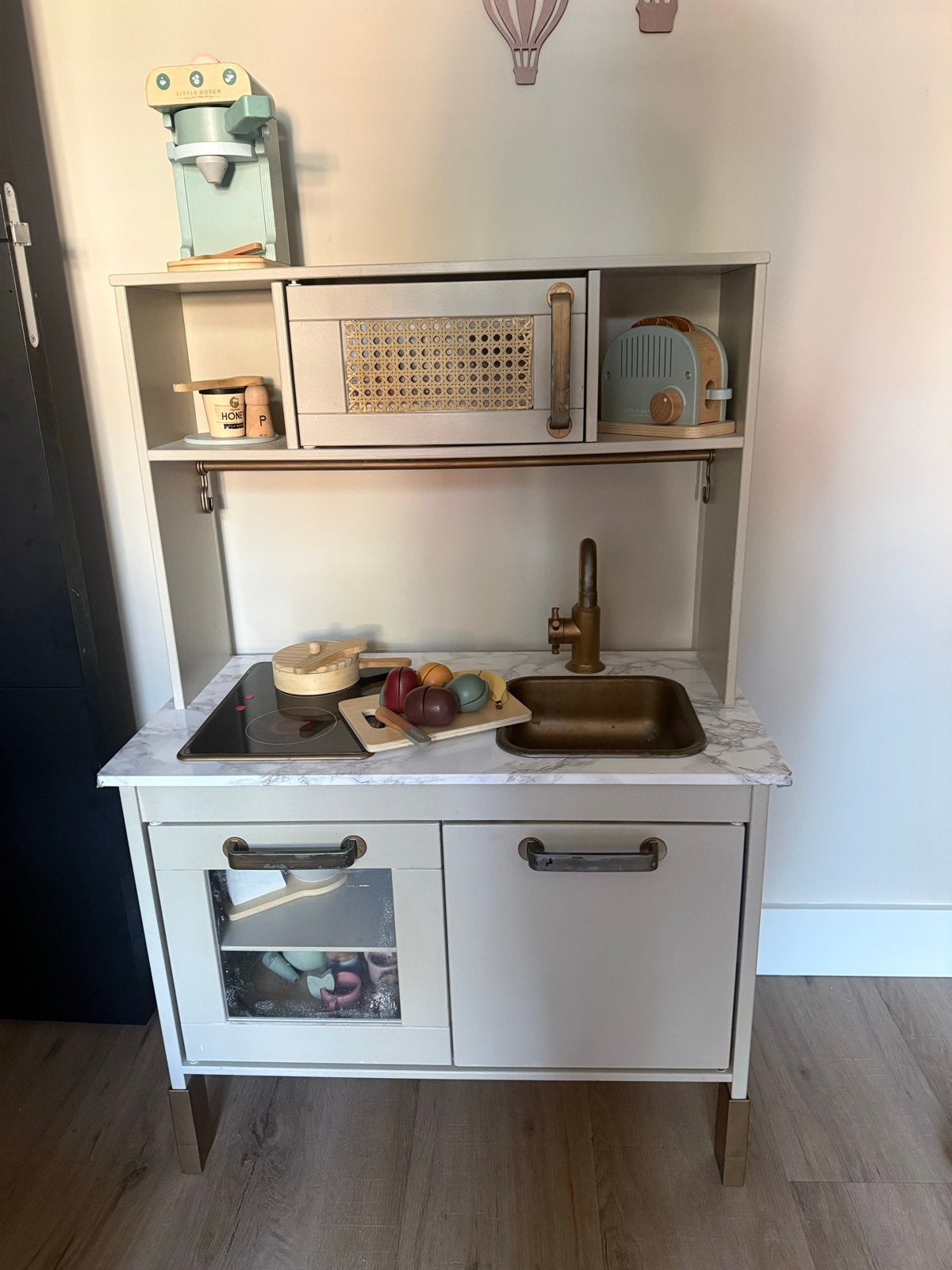 Houten speelkeuken ikea met accessoires, Ophalen, Gebruikt, Knutselen