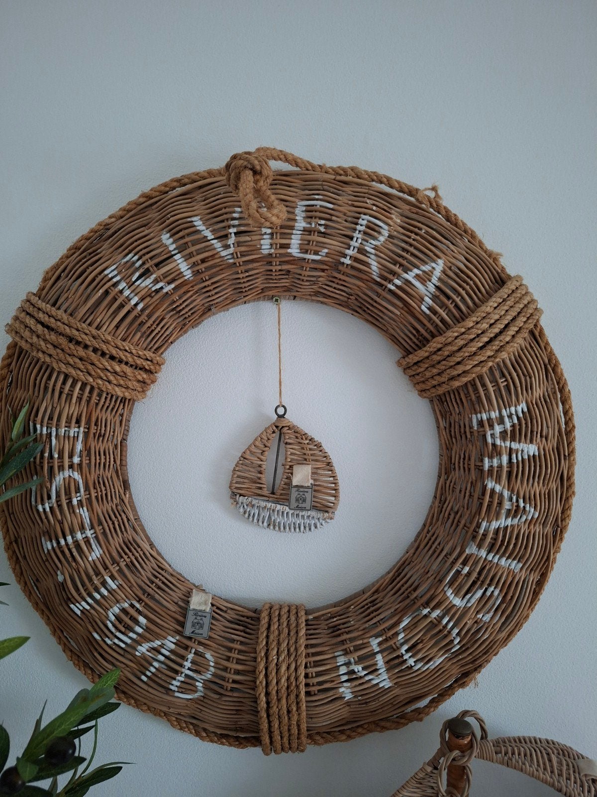 Riviera maison rattan boei groot, Ophalen, Zo goed als nieuw