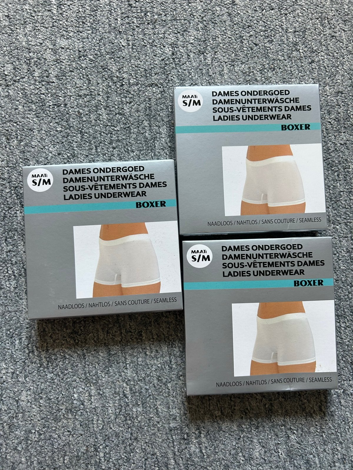 3x Naadloze Dames Boxershorts - Zwart (S/M), Ophalen of Verzenden, Zwart, Broekje of Short