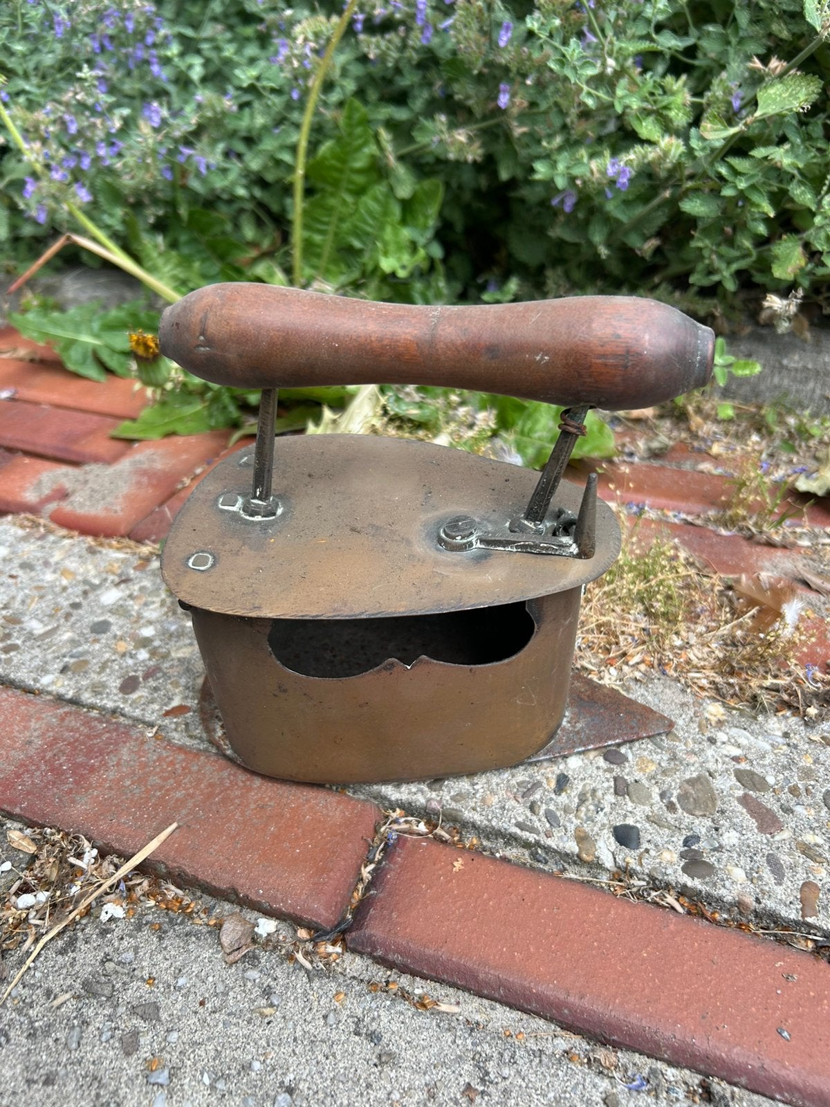Koperen strijkijzer, Antiek en Kunst, Antiek | Gereedschap en Instrumenten, Ophalen