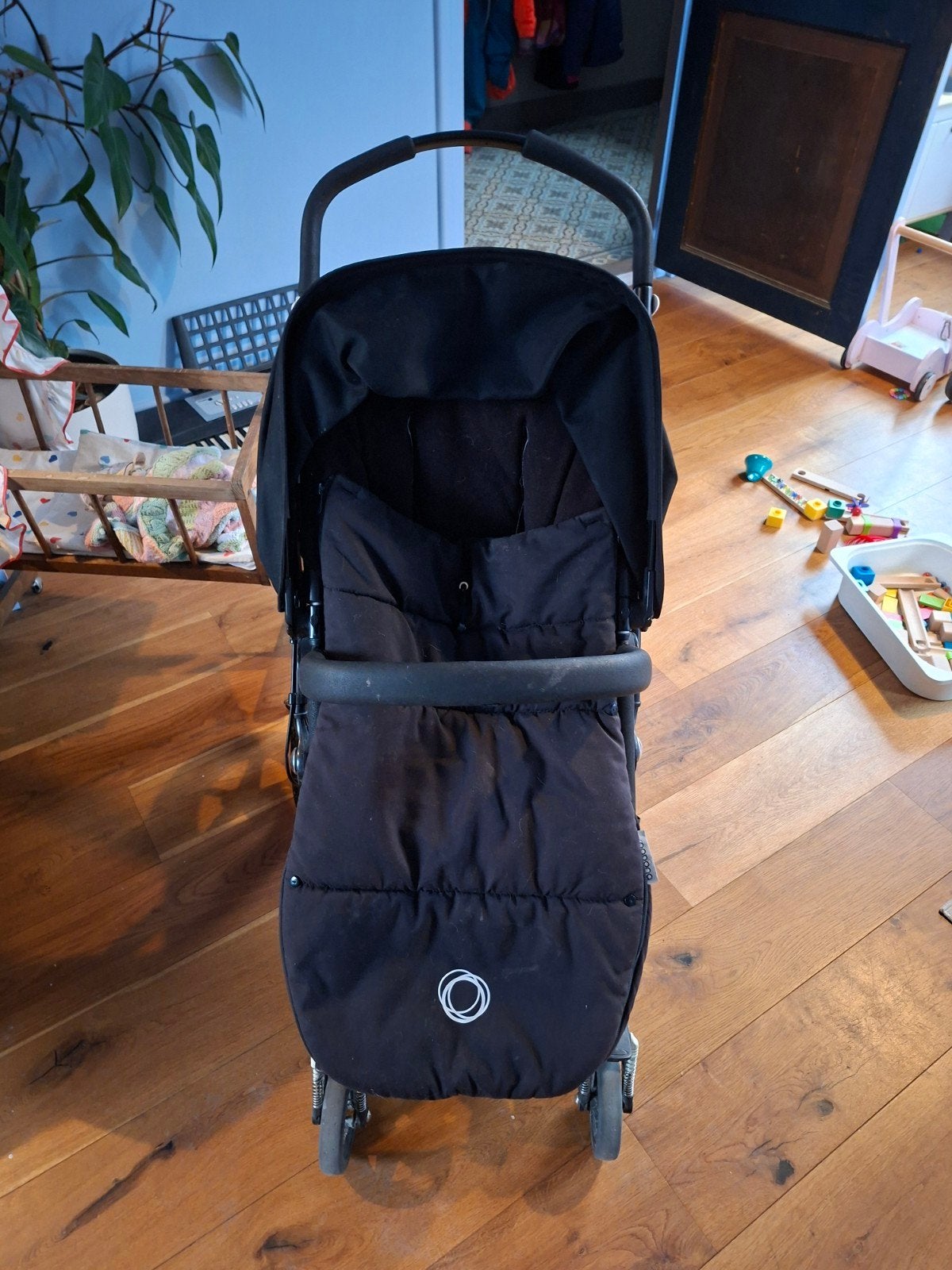Bugaboo kinderwagen met accessoires, Ophalen, Gebruikt, Overige merken, Regenhoes