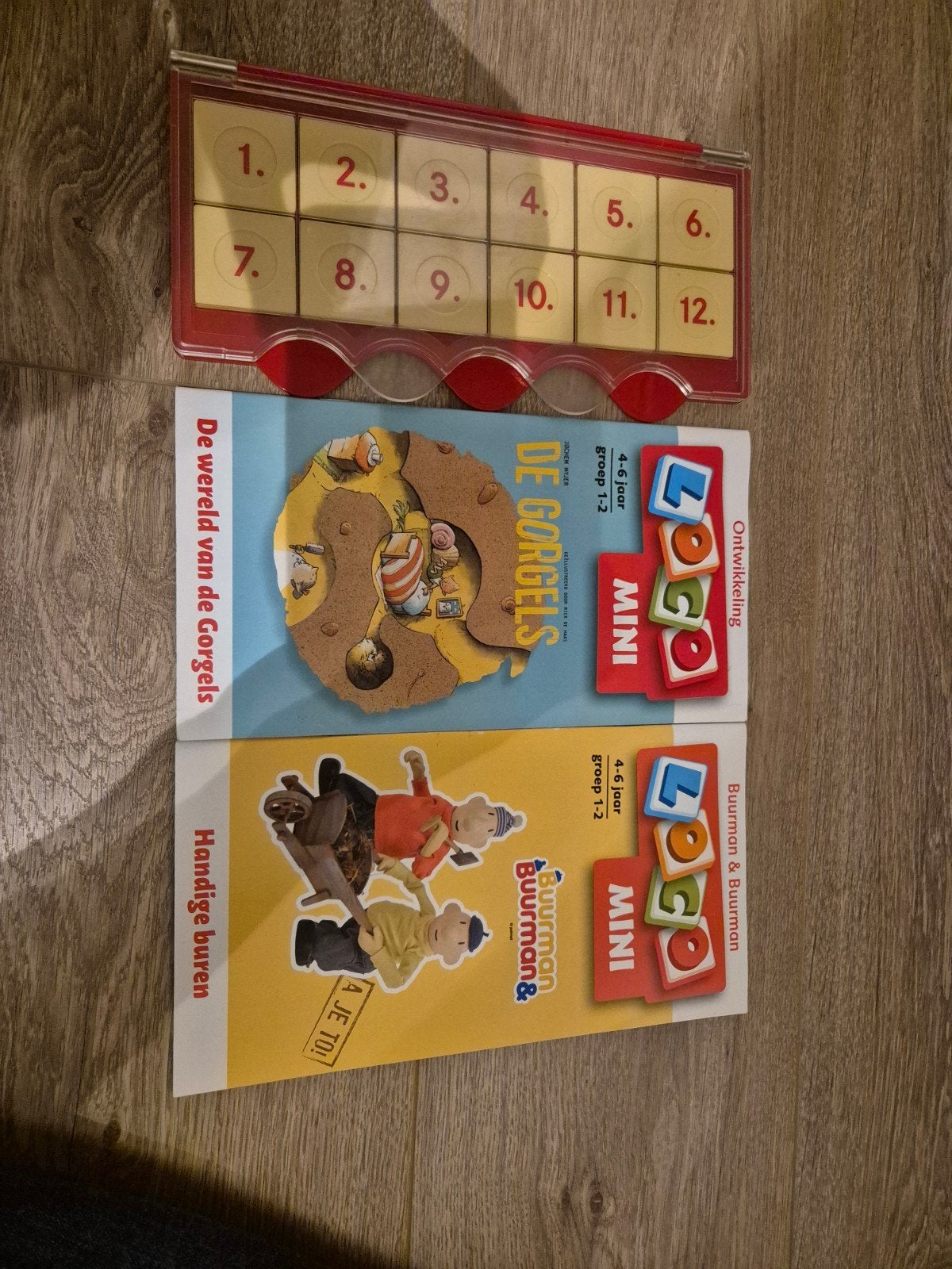 Loco Mini met twee boekjes, de gorgels en buurman en buurman, Ophalen of Verzenden, Gebruikt, Puzzelen