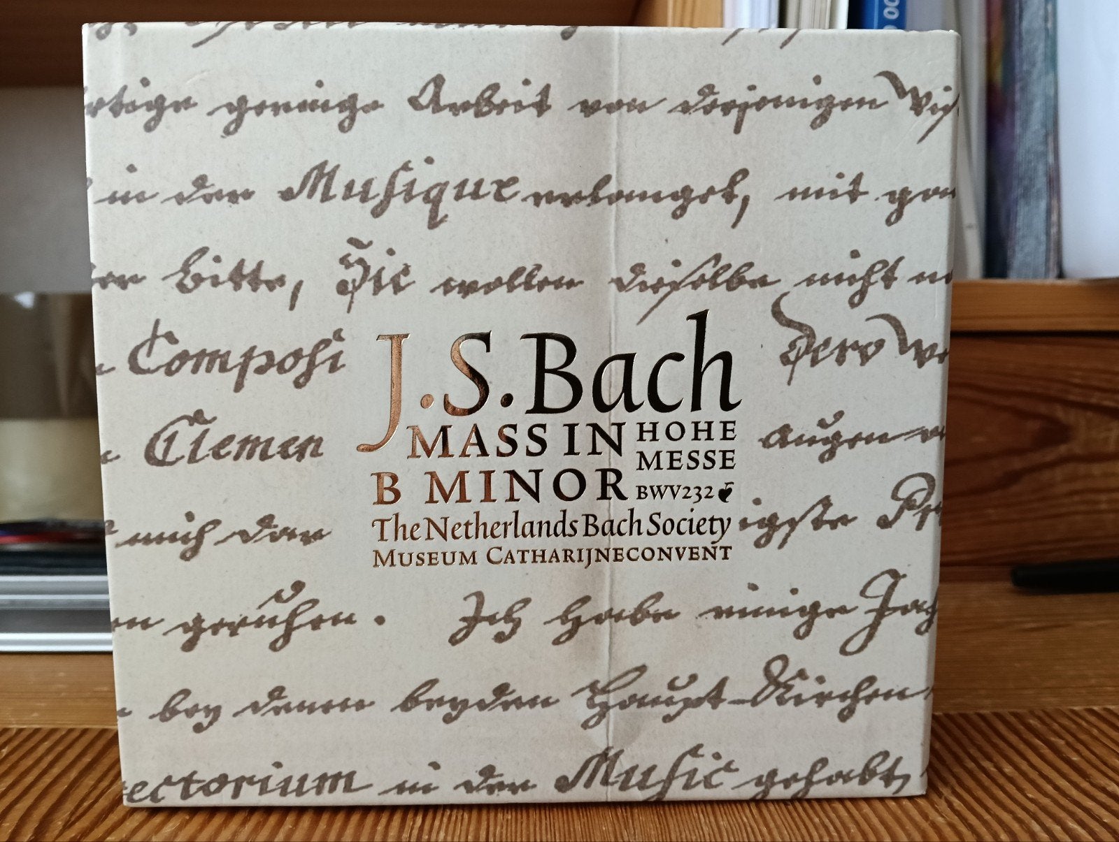 Bach Mass in b. Nederlandse Bach Vereniging Jos van Veldhove, Ophalen of Verzenden, Barok, Zo goed als nieuw, Oratorium