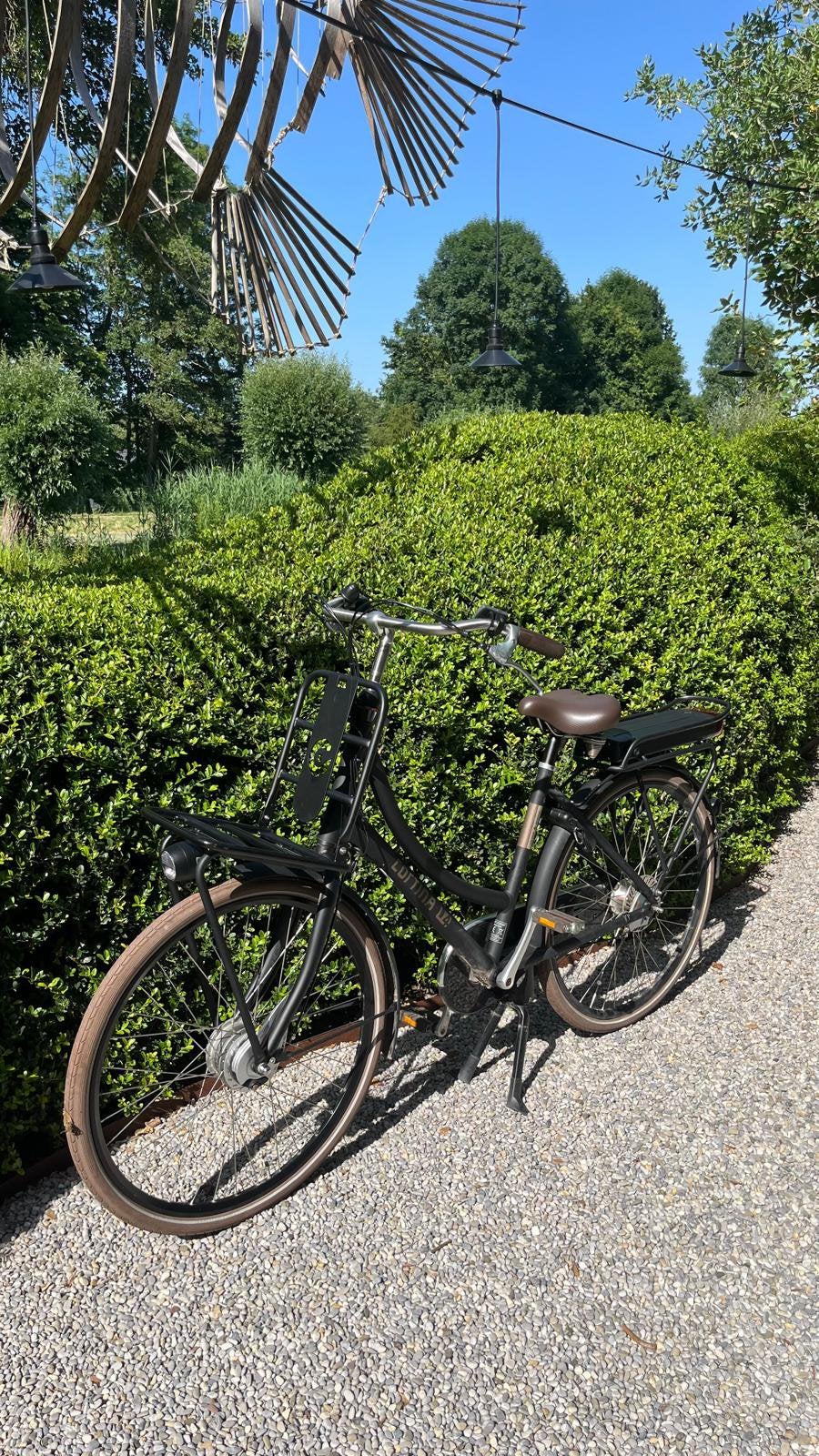 Cortina electrische fiets e-u4 D50 black matt rb7 400 accu, Fietsen en Brommers, Elektrische fietsen, Zo goed als nieuw, Ophalen