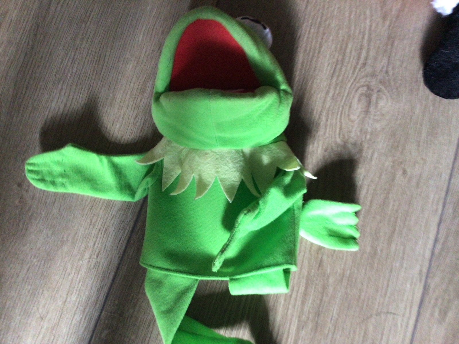 Kermit de Kikker handpop - Muppets, Kinderen en Baby's, Speelgoed | Knuffels en Pluche, Ophalen, Kikker, Overige merken, Overige karakters