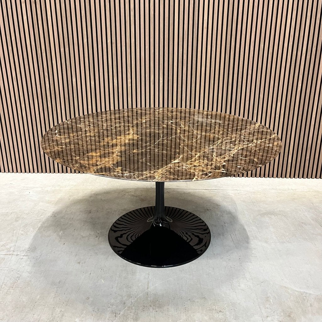 Knoll Saarinen Tulip tafel - Emperador - 137 cm, Ophalen of Verzenden