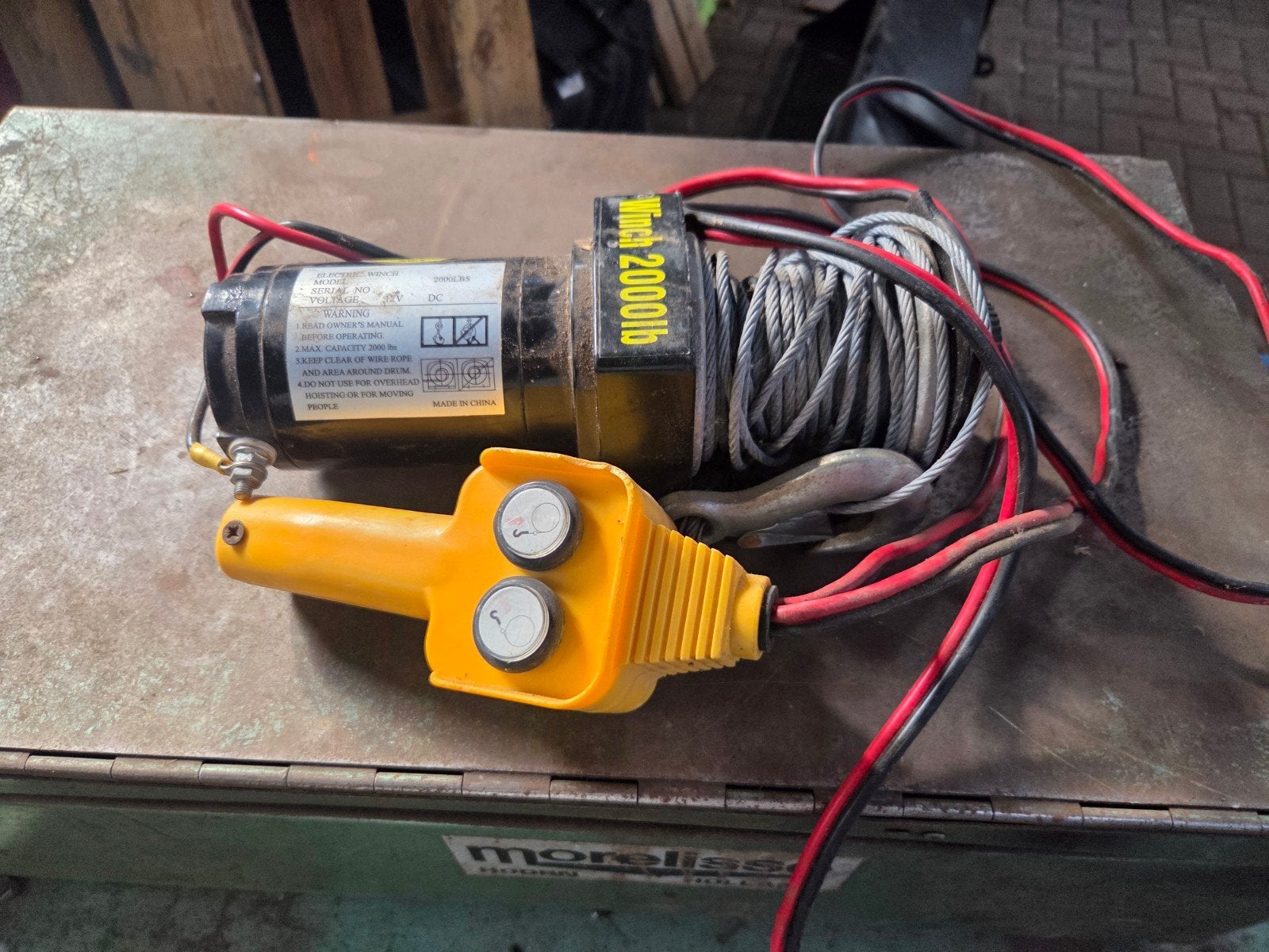 elektrisch lier 12 volt, Ophalen, Gebruikt