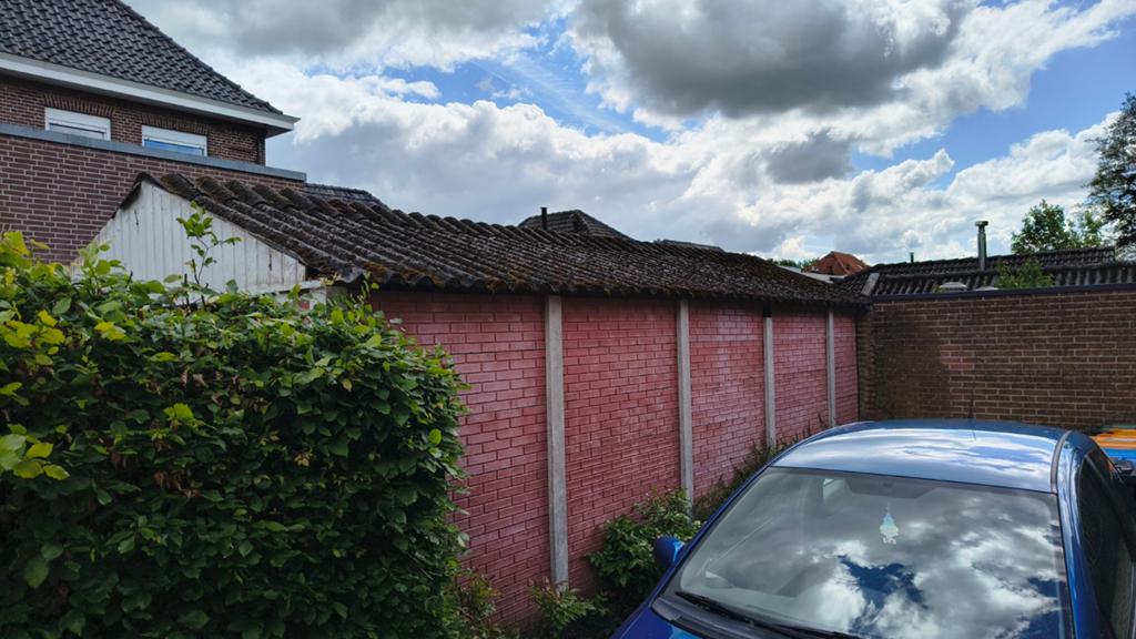 Gratis hok,/garage 3x8 meter, zelf demonteren, Ophalen, Hout, Overige typen