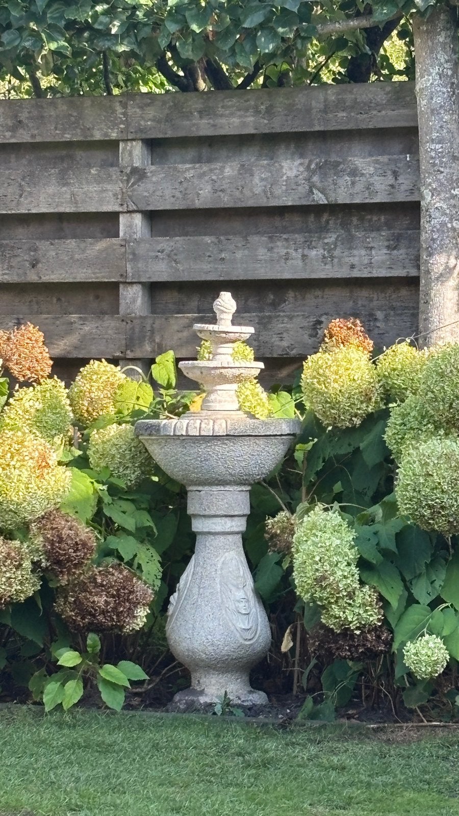 Stenen fontein, Tuin en Terras, Ophalen, Gebruikt, Overige materialen, Waterornament