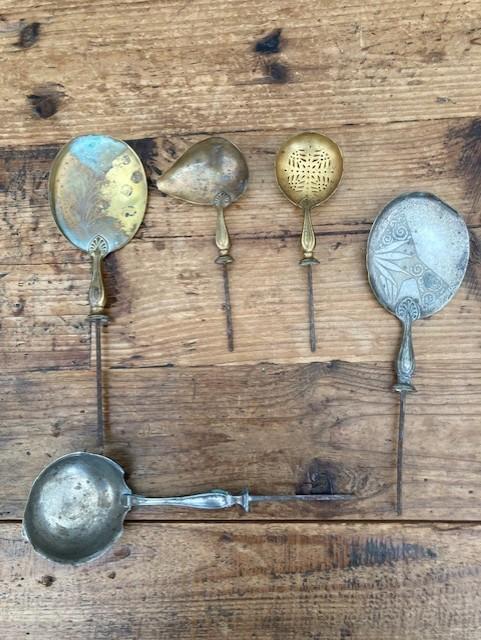 5 Brocante lepels, Ophalen of Verzenden